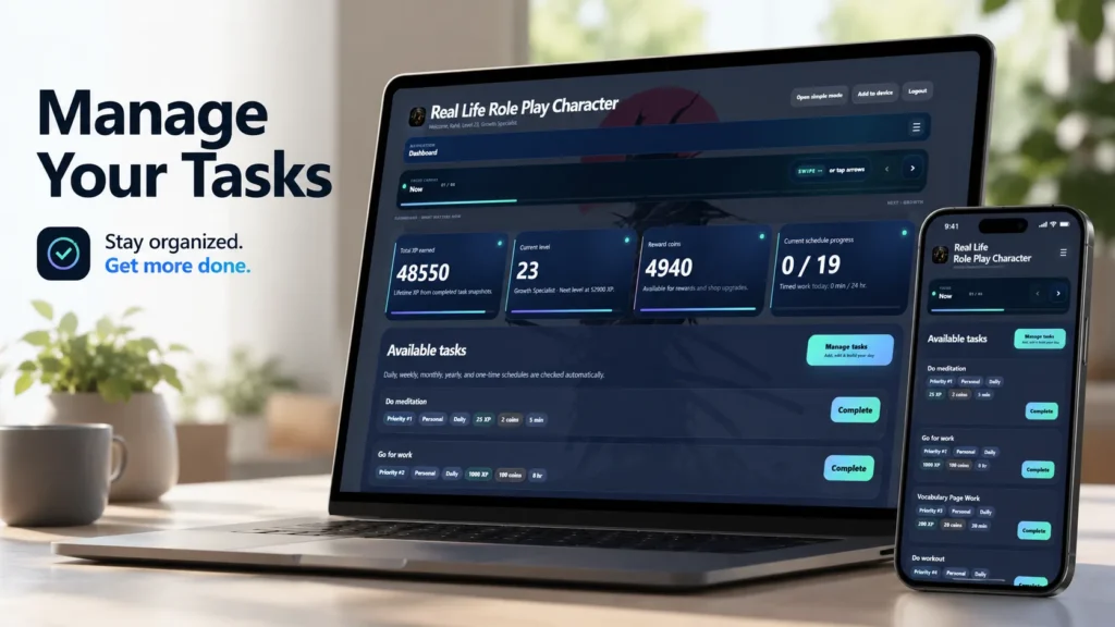 Manage Your Tasks Workspace