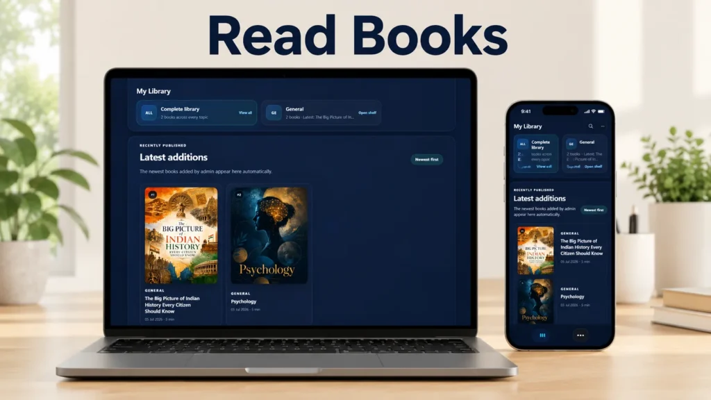 Read Books Workspace Mockup