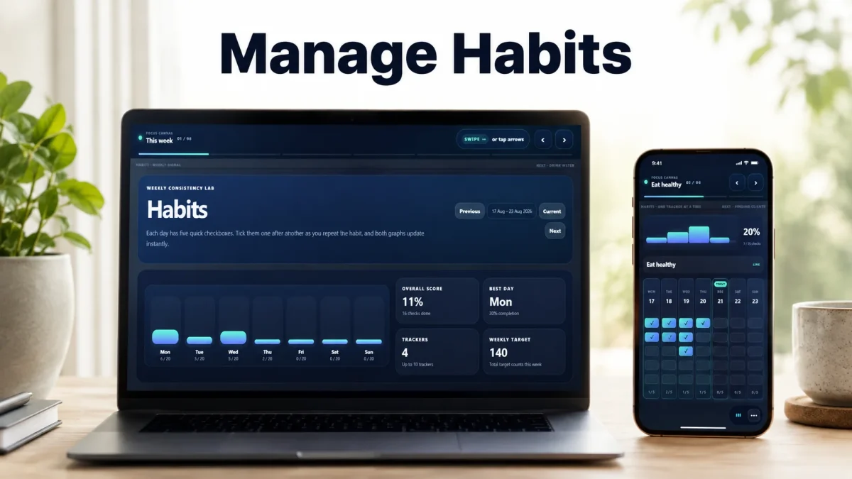 Manage Habits Workspace